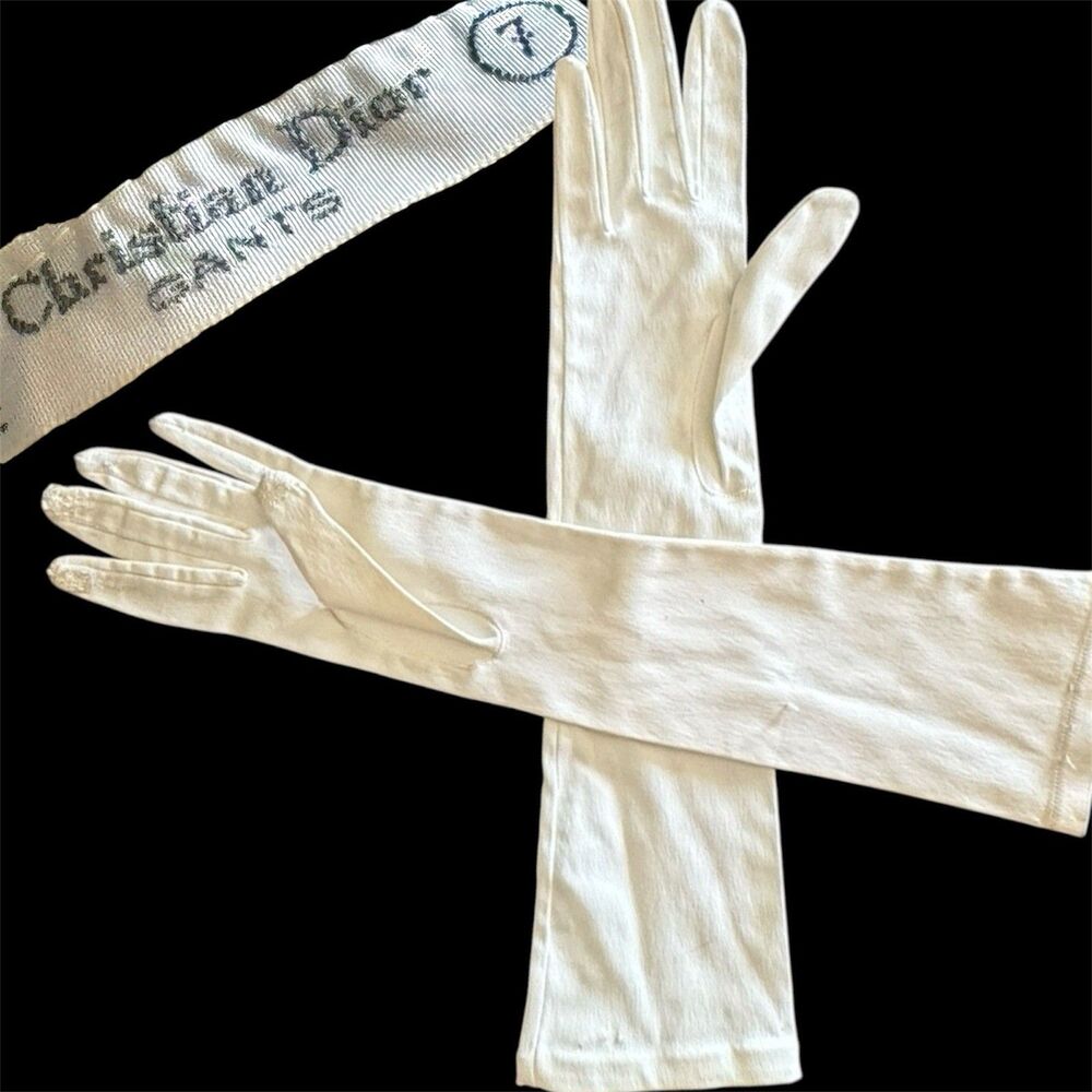 Christian Dior GANTS Size 7 Made in France 1950s–60s Vintage Sony Pictures Prop